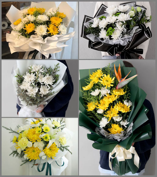 江苏南通如东市掘港街道六总村白事花束代送
